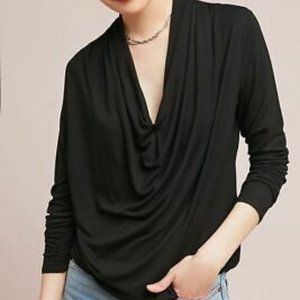 NWT Anthropologie Maeve Melissa Drape Blouse